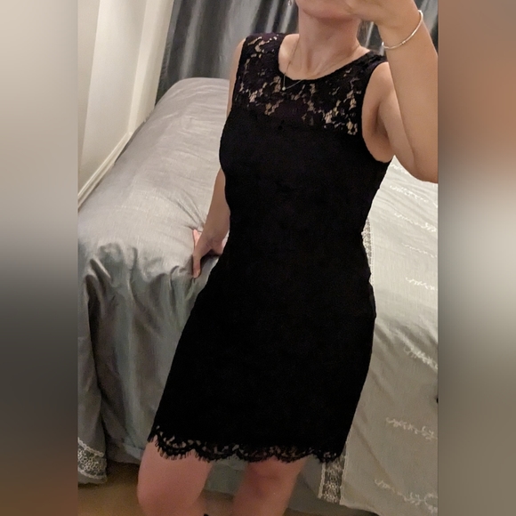 Banana Republic Factory dress purple lace - Picture 2 of 5